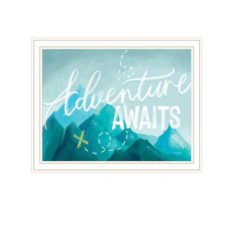 «Adventure Awaits II», art mural encadré pour le salon et la maison par House Fenway