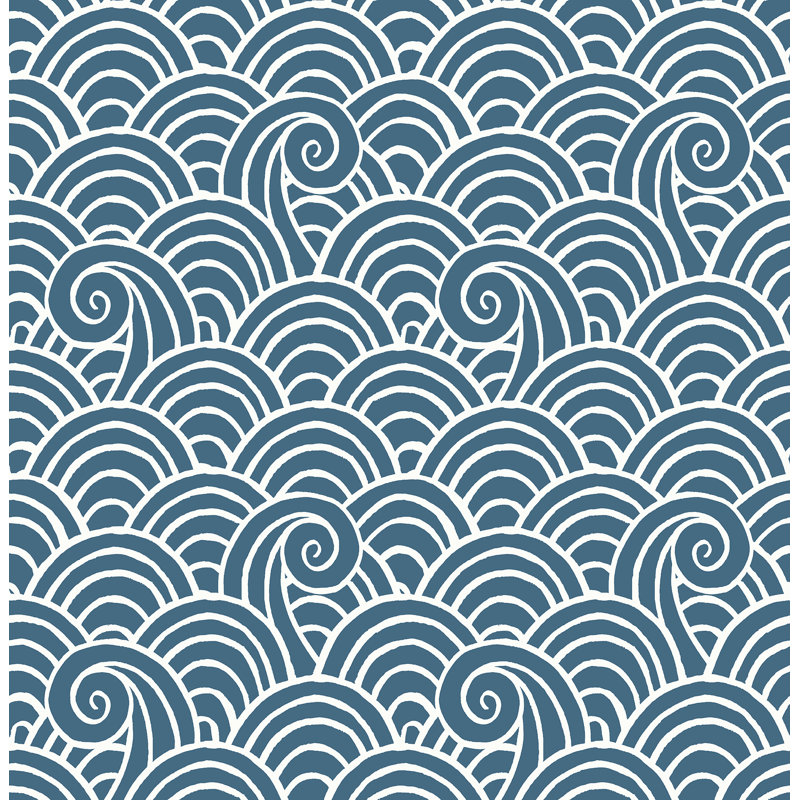 Rouleau de papier peint Toney, Bleu