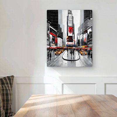 New York City Busy Street Metal Print | Scenic Home Decor