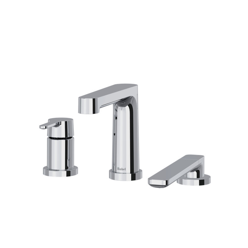 Nibi 3-Hole Deck Mount Tub Filler Trim, Chrome