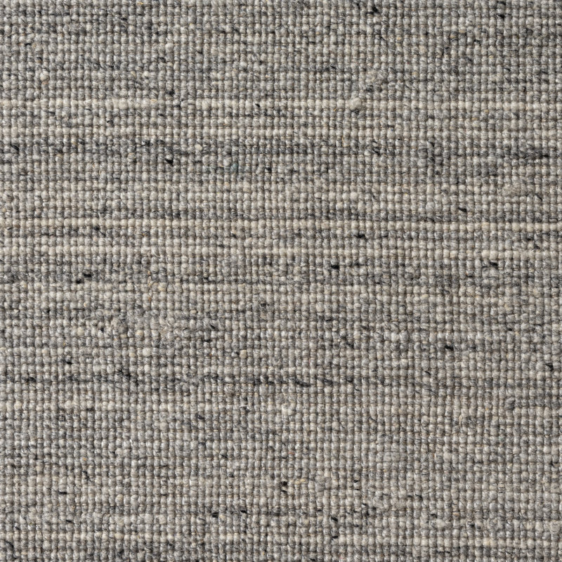 Modern Solid Hand-Made Hand-Woven Wool/Cotton Area Rug, Runner 2'6" x 8'