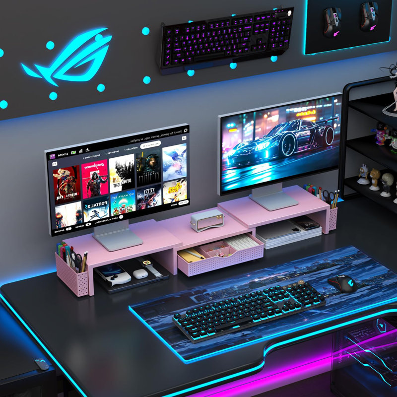 Monitor Stand, Pink