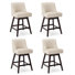 Albaugh Swivel Upholstered Counter Stool