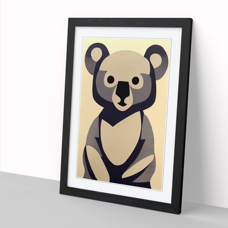 FRM-V0523-19X Koala Bear Vol.1 - Single Picture Frame Print, 46cm H x 34cm W x 2cm D, Oak Framed
