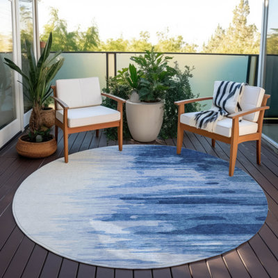 Tapis intérieur / extérieur bleu Meleya 