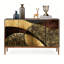 Buffet rétro en bois manufacturé doré-294649319