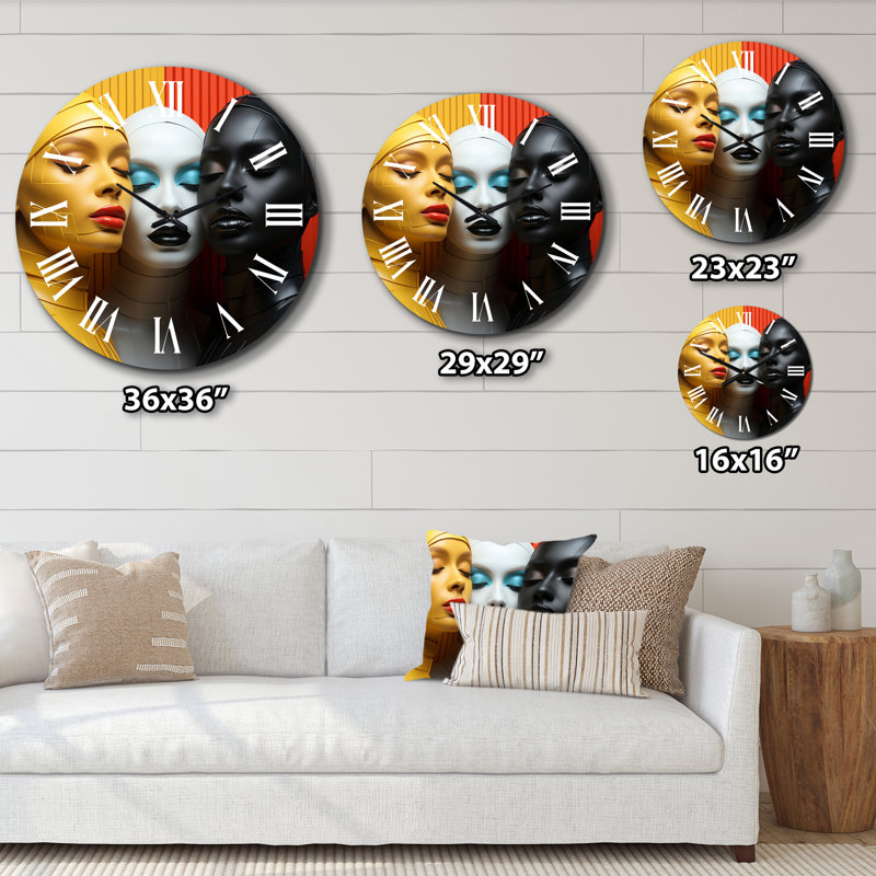 Metal Wall Clock, Extra Large