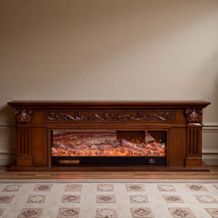 American Style Carved Heating Electric Fireplace