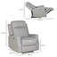Eckart Electric Armchair, Fabric Recliner Chair with USB Port, Charcoal Grey-1468346460