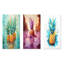 «Exotic Pineapple Oasis», ensemble de 3 reproductions d'art en métal-1018572058