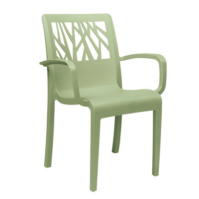 Grosfillex Vegetal Stackable Armchair