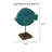 Steinhatchee Puffer Fish Wood Figurine