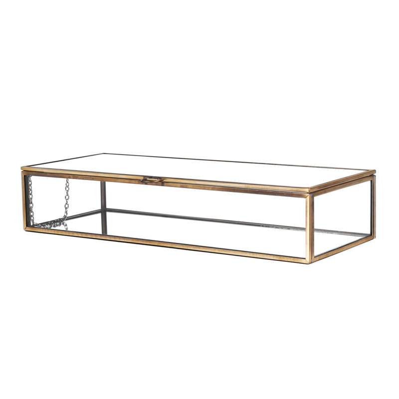 Metal & Glass Jewellery Box