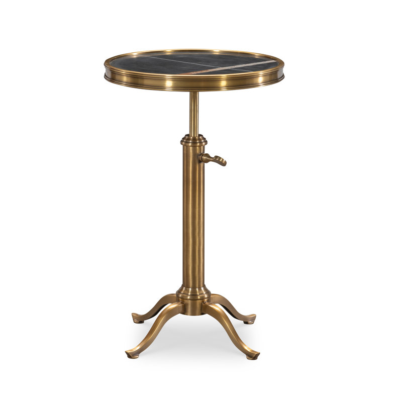 Fletcher Stone Pedestal End Table