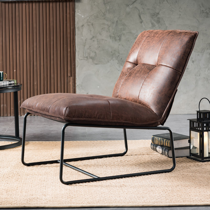 Fauteuil simple Casual, Brun foncé