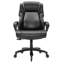 Fauteuil de direction ultra-résistant avec soutien lombaire réglable de pointe pour un confort optimal pendant les longues heures de travail, supportant jusqu'à 180 kg (400 lb) et adapté aux personnes de grande taille, avec large base en métal robuste et rembourrée, et roulettes silencieuses.