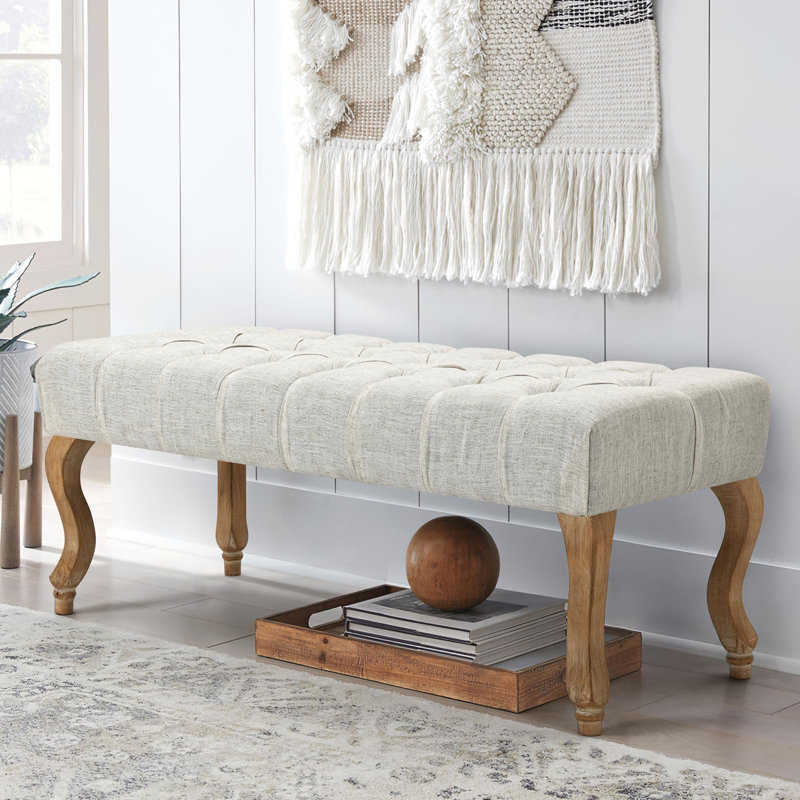 Banc rembourré Boff, Beige