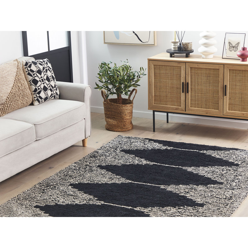 Landershire Geometric Cotton Area Rug, Rectangle 140cm x 200cm