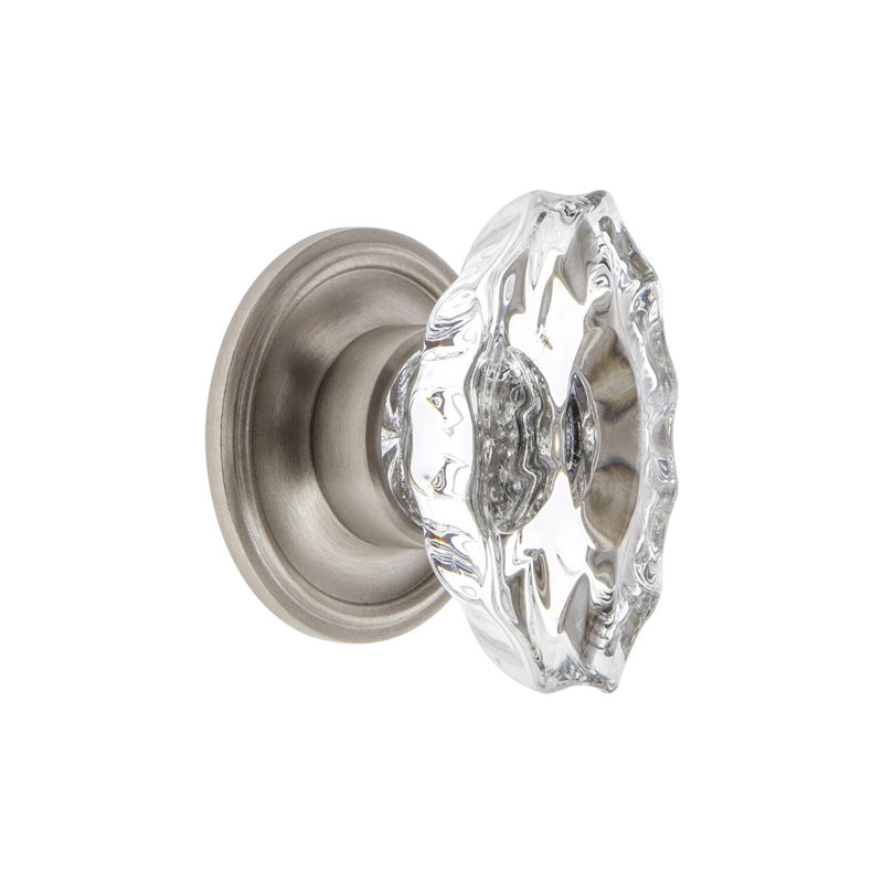Biarritz Cabinet Knob, Satin Nickel