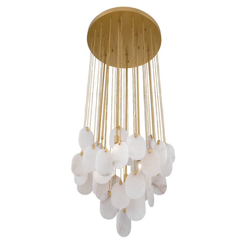 Luminaire suspendu 27,5 po Velisse, Six lumières, H 44 po x l 27,5 po x P 27,5 po