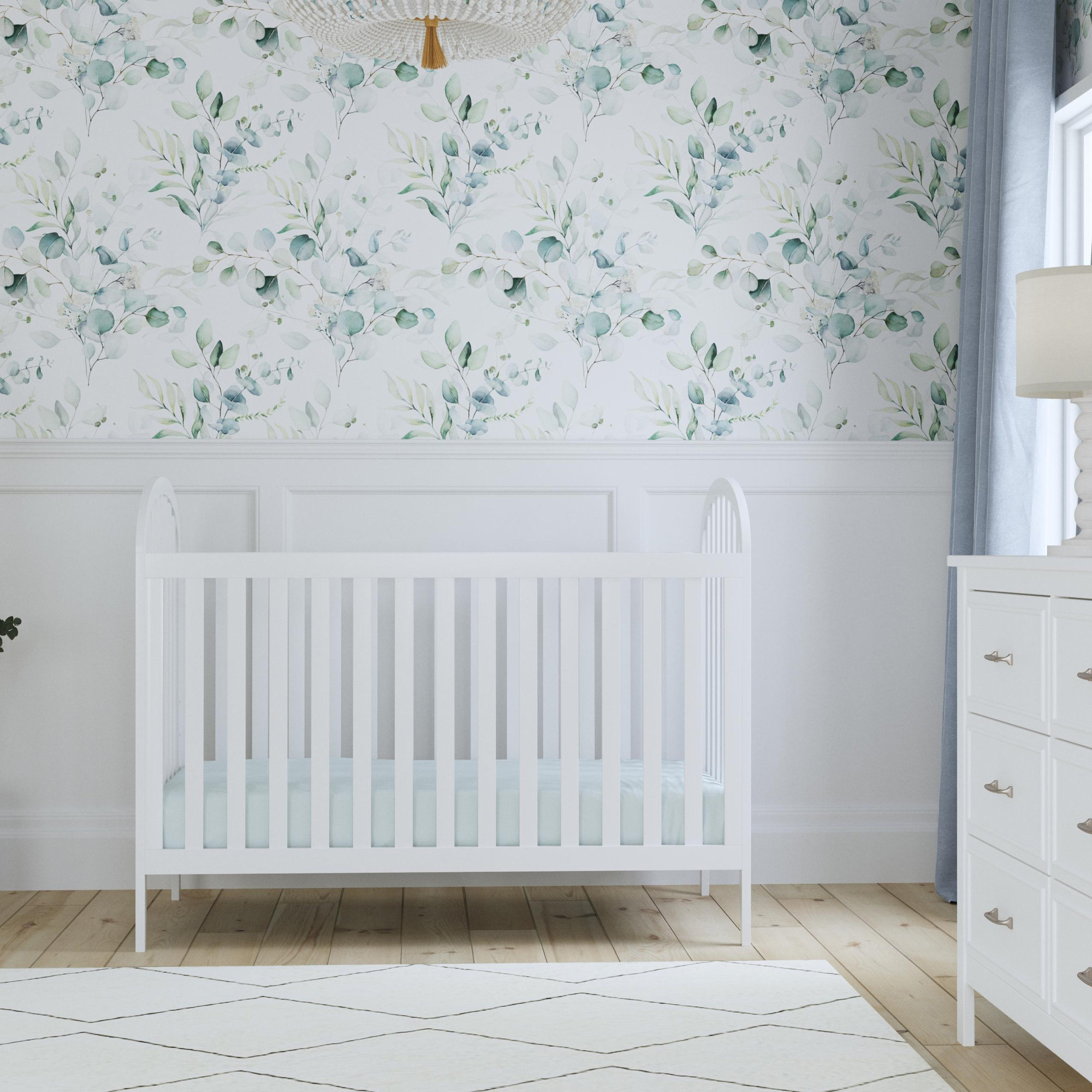 Beau 3-In-1 Convertible Crib, White