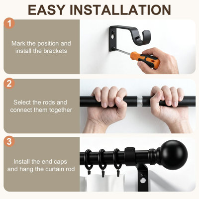 Black Curtain Rods