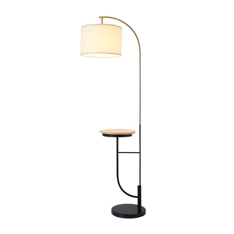 Lampe sur pied arquée 65 po Danna, Blanc