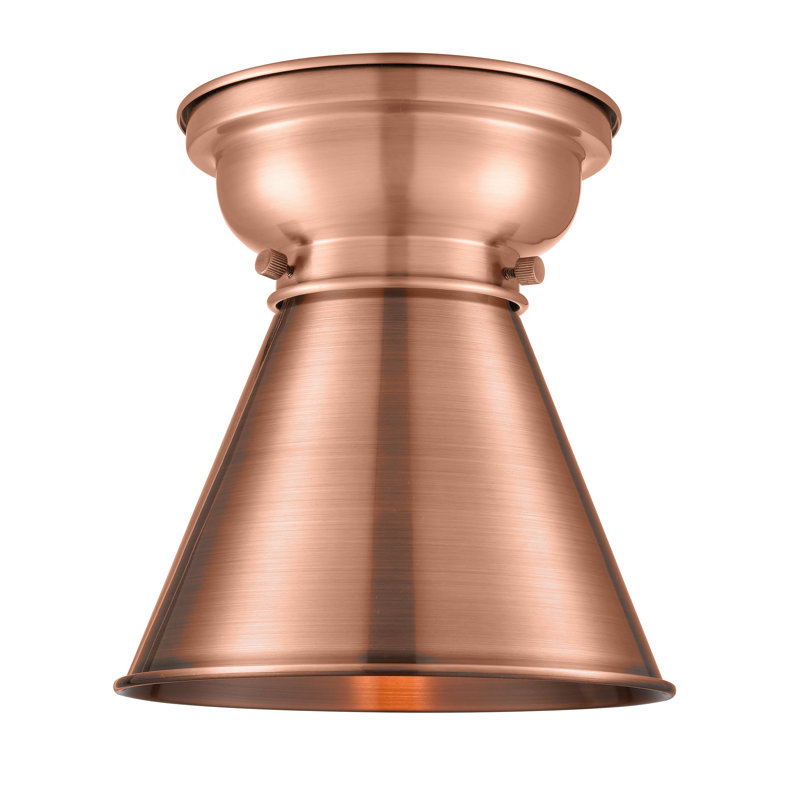 Plafonnier encastré 8 lumières Donovan, Cuivre antique, Ampoule DEL 6 watts Vinage