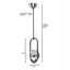 Industrial Scandinavian Chandelier, 100% Metal, 27.6 in Height x 7.1 in Diameter | E27 Socket, Max 40W | Matte Black Finish, Oven Dried Paint & Tumbled Coating | Perfect for Modern Living Rooms & Dining Areas-57674109-57674106