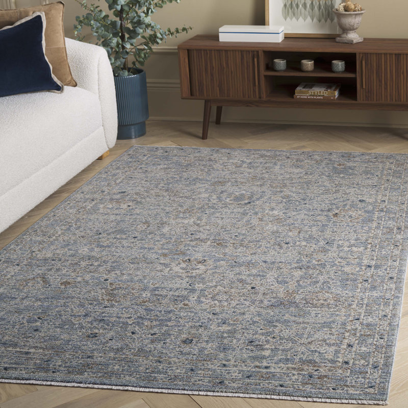 Tapis oriental à patine antique Mekenzie, Rectangle 5 pi 3 po x 7 pi 7 po
