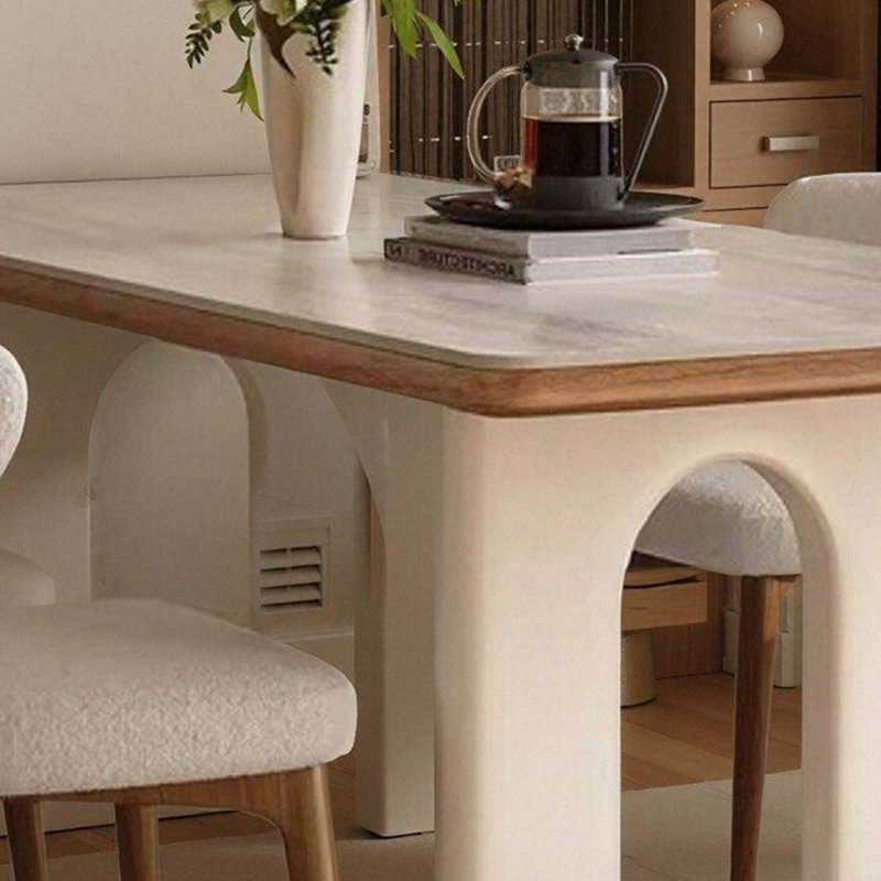 Table de salle à manger haut de gamme, 5 pièces: table, 4 chaises, H 29,52 po x l 78,74 po x P 31,49 po