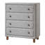 Commode 4 tiroirs Modern Grey