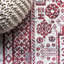 Tapis rouge / ivoire Boho Cottage Medallion-294210073