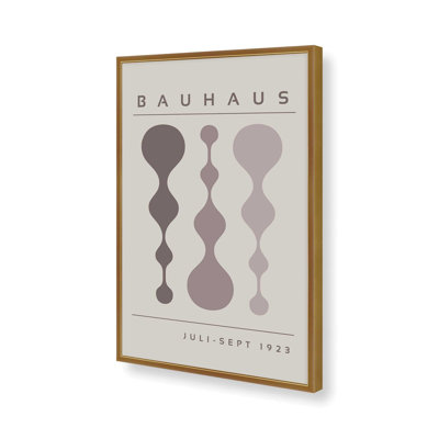 «Warm Taupe», affiche rétro Bauhaus