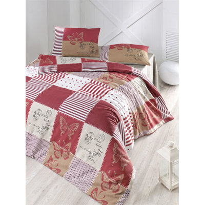 Cotton Blend Patchwork Duvet Cover Set