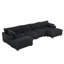 Canapé modulaire réversible en flanelle de fourrure de lapin 6 pièces-1080752730-1080752731