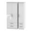 Yvette 3 Door Manufactured Wood Wardrobe-23704035-18860429