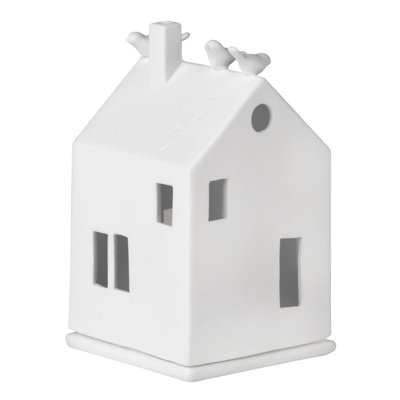 Porcelain Village House - Bird House - 5.1"