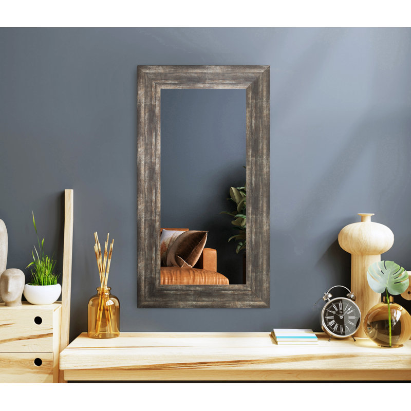 Engineered Wood Mirror, 33" x 16"