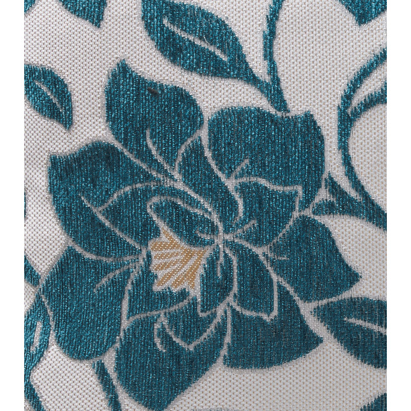 Darionne Floral Square Throw Cushion, Teal, 55 x 55cm