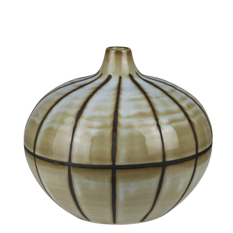 Andre Vase, Ceramic - Sm, 6" H x 7" W x 7" D