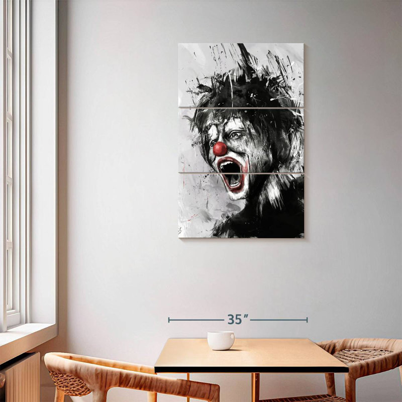 Kelan The Clown, 57" H x 36" W