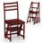 Lark Manor 3-step Folding Step Ladder Chair With Bamboo Frame Convertible Ladder Stool Natural-101945227