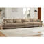 Canapé modulaire surdimensionné en velours avec repose-pieds mobile-1171206781