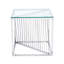 Cyra Glass Top End Table