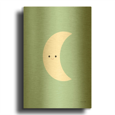 'Moon' By Ann Kelle Gold Metal Wall Art, 24" x 36"