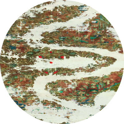 Tapis abstrait moderne 2332