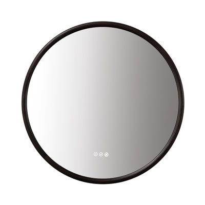 Miroir anti-buée en chêne naturel Veener