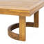 Ensemble de causeuse et table basse d'extérieur en bois d'acacia avec coussins