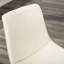 2 chaises en cuir synthétique blanc rétro - siège moulé pour un confort accru, l 18,5 po x P 22,25 po H 31,5 po-371583804